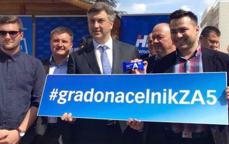 U Bjelovaru s našim kandidatima - za župana Mirom Totgergelijem i za gradonačelnika Antom Topalovićem