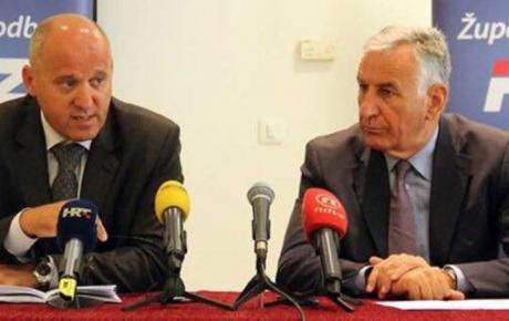 Branko Bačić (lijevo): Jednoglasna potpora kandidaturi Nikole Dobroslavića (desno) za novi mandat! 