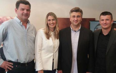 Nikša Roso, Nikolina Andačić, predsjednik Plenković i Drago Mihaljević