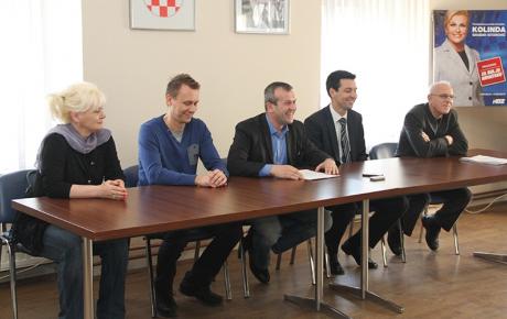 Dr. Mirjana Kolarek Karakaš (ZS), Ivan Jenkač (HSLS), Anđelko Stričak (HDZ), Ladislav Ilčić (HRAST) i Zvonimir Sabati (HSS)