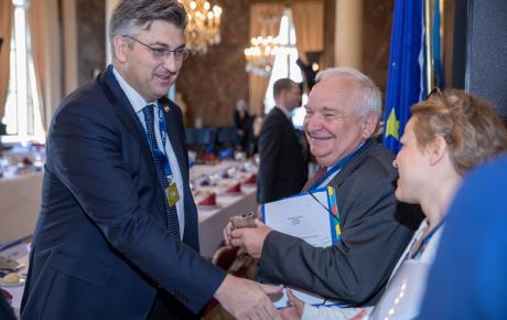 S predsjednikom Europske pučke stranke Josephom Daulom